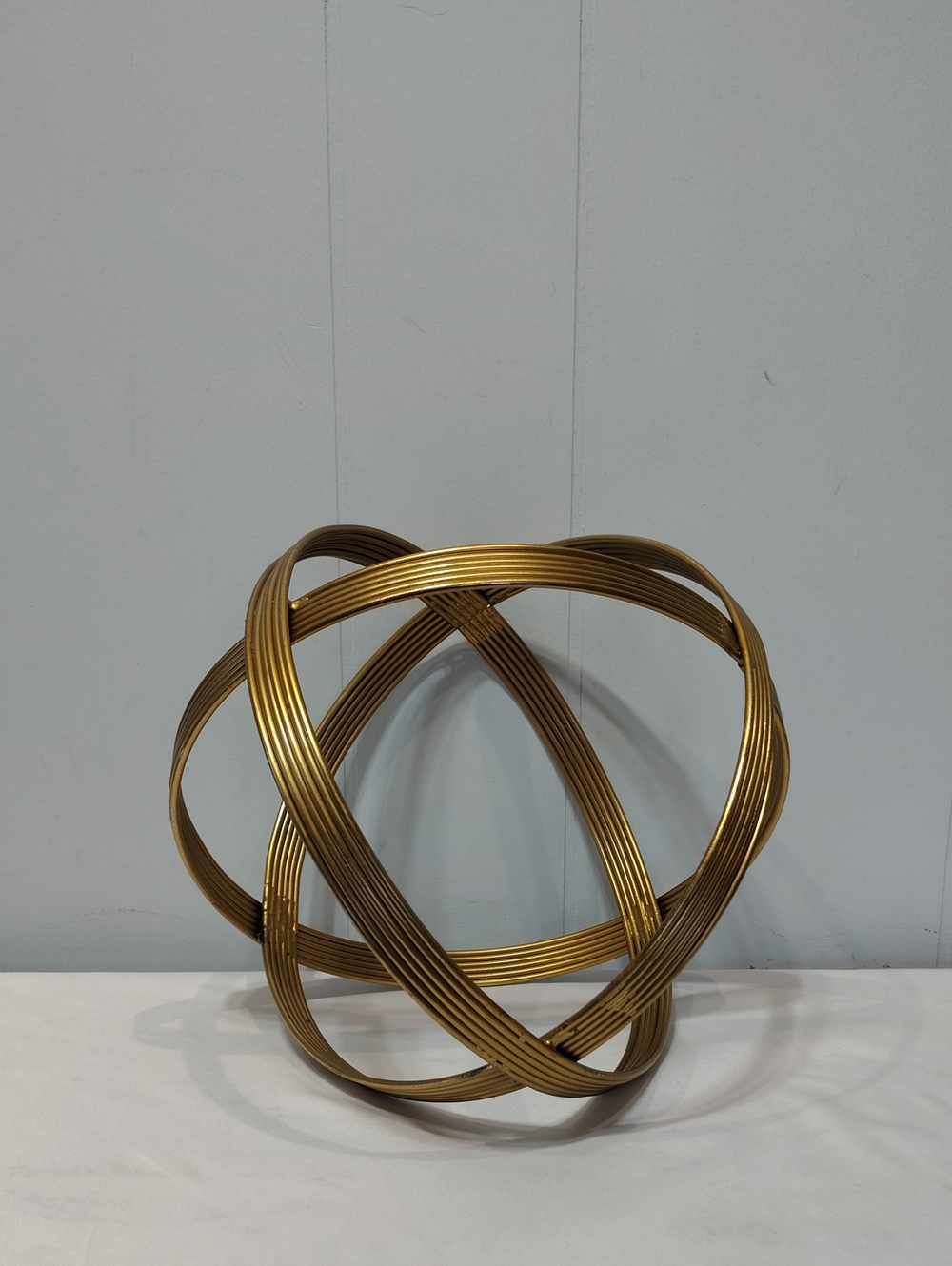 Large Brass Metal Sphere Decor Armillary Orb Sculpture 29 Inch‎